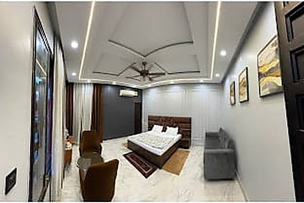 Executive Suite with Designer Ceiling Lighting